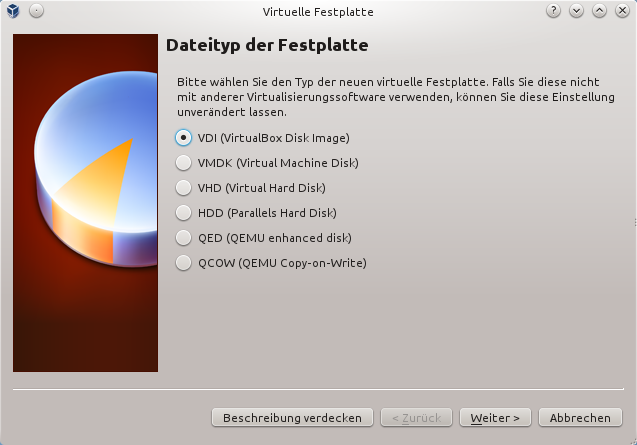 Dateityp der Festplatte