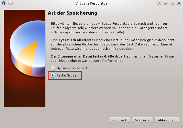 Art der Speicherung