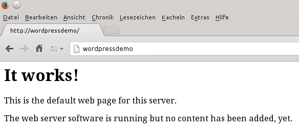 Webserver testen