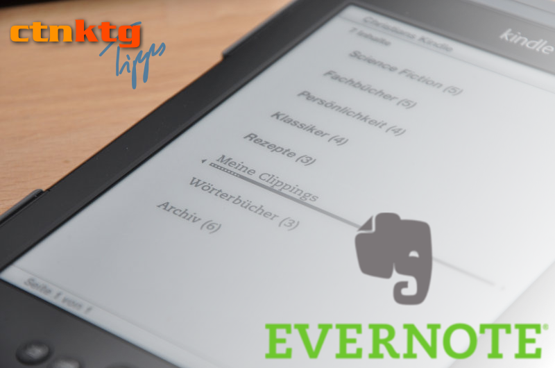 Kindle-Clippings in Evernote übernehmen